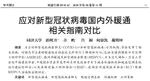 应对新型冠状病毒国内外暖通相关指南对比